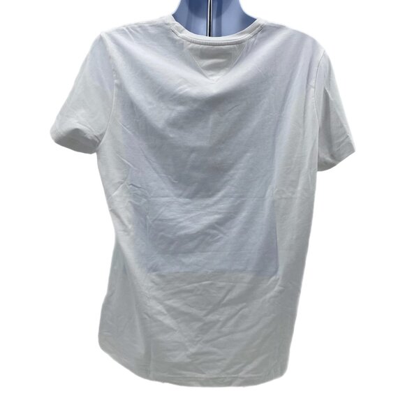 Tommy Hilfiger White Classic Short Sleeve T-Shirt | Size XXL - Picture 2 of 4